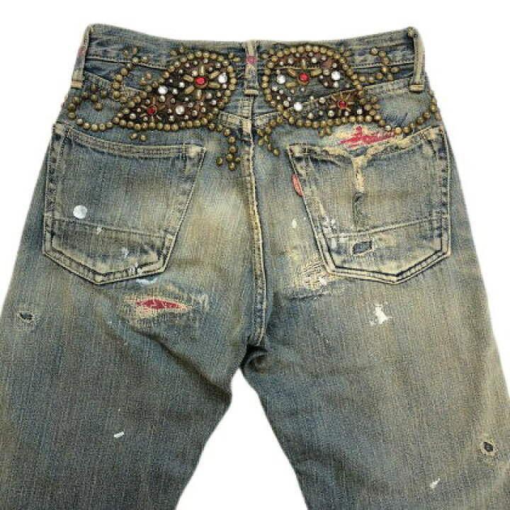 楽天市場】KAPITAL LEGS キャピタル レッグス Studs Damaged Denim 