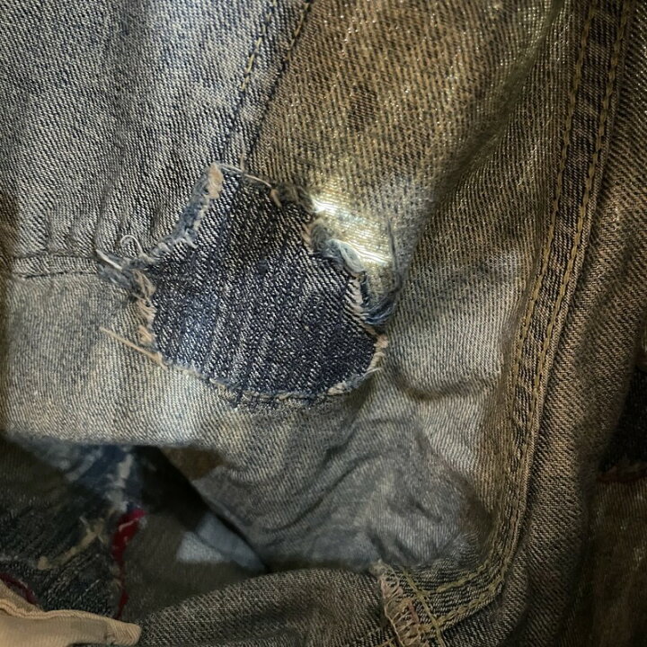 楽天市場】KAPITAL LEGS キャピタル レッグス Studs Damaged Denim 