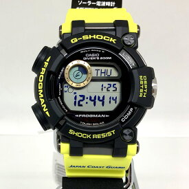 G-SHOCK ジーショック CASIO カシオ 腕時計 GWF-D1000JCG-9JR フロッグマン FROGMAN 海上保安庁 海上保安制度創立70周年 コラボ ダブルネーム 電波ソーラー デジタル ブラック イエロー ダイビング 激レア 三国ケ丘店 IT77UNYPVKHS 【中古】