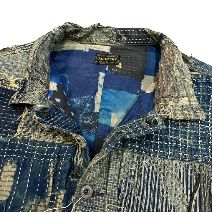 楽天市場】KAPITAL タグ付未使用 22SS KOUNTRY BORO SPRING 1ST JKT 