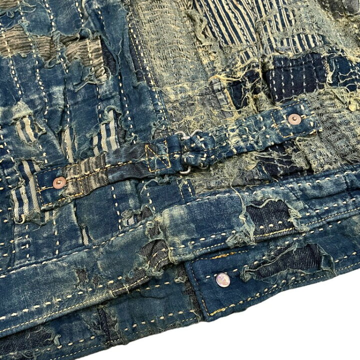 楽天市場】KAPITAL タグ付未使用 22SS KOUNTRY BORO SPRING 1ST JKT  