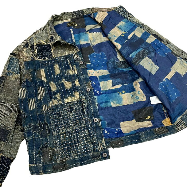 楽天市場】KAPITAL タグ付未使用 22SS KOUNTRY BORO SPRING 1ST JKT  