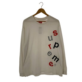 Supreme シュプリーム scatter Logo L/S Tee 20AW ランダムロゴ ロングスリーブTシャツ TOPS ホワイト 白 メンズ L ポルトガル製 貝塚店 ITXJMFJRU8KG 【中古】 RM1269D