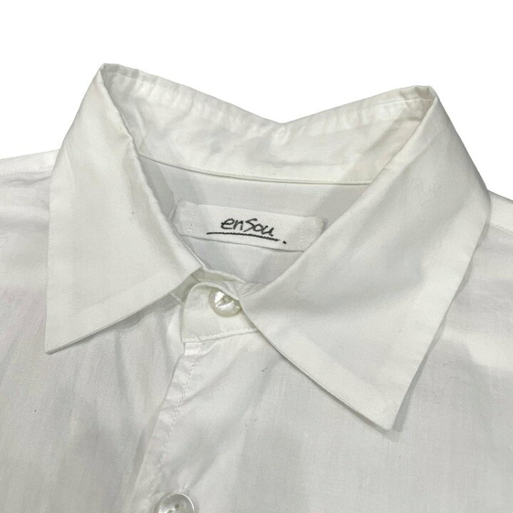 楽天市場】ensou. Ribbon shirt コットンブロードリボンシャツ  