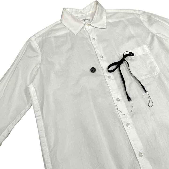楽天市場】ensou. Ribbon shirt コットンブロードリボンシャツ 