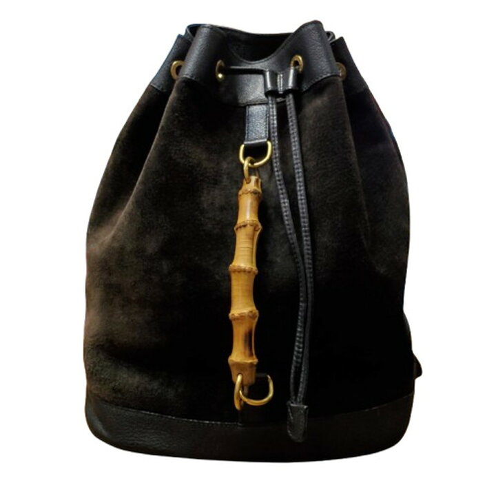 楽天市場】GUCCI グッチ スエード レザー バンブー 003.2855 巾着 