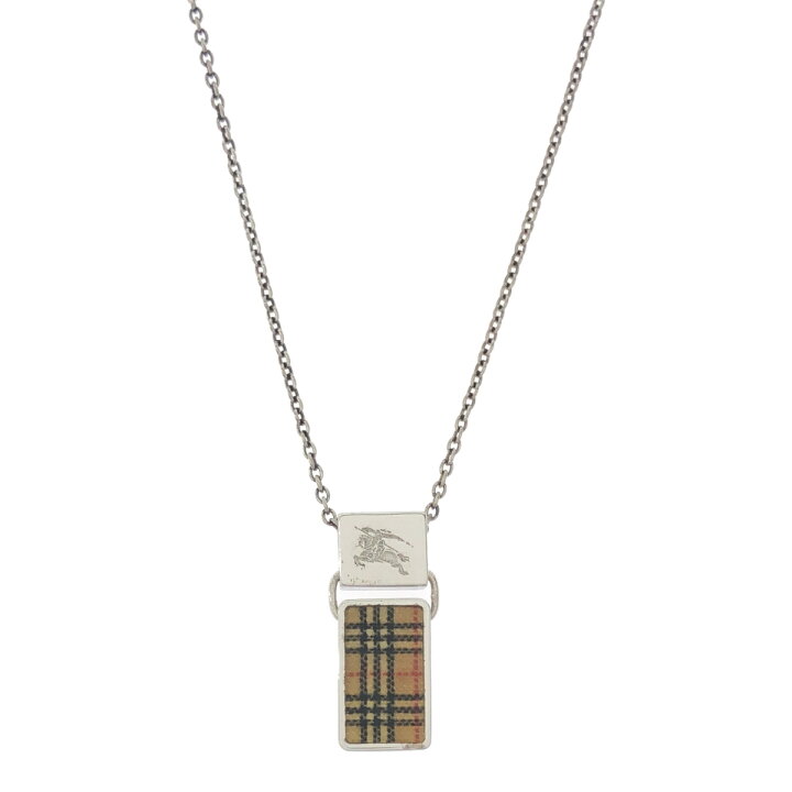 楽天市場】BURBERRY バーバリー ノバチェック シルバーネックレス 