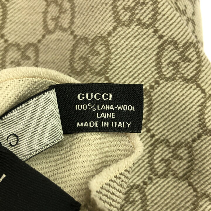 楽天市場】GUCCI グッチ マフラー GGパターン 10995 薄手マフラー  