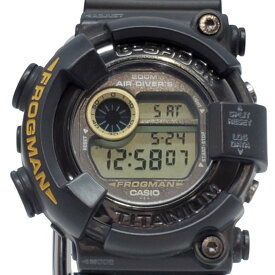 G-SHOCK ジーショック CASIO カシオ 腕時計 DW-8200BM-1T FROGMAN MEN IN BLACK 2 フロッグマン メンインブラック2 第2弾 MIB2 ブラックミラー チタンケース エントリー蛙EL 1998年11月発売 貝塚店 ITCW2V0CBN12 【中古】