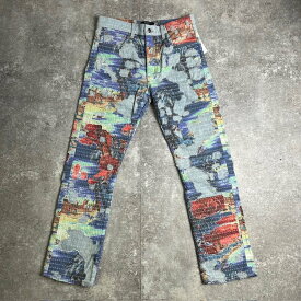 AMIRI アミリ 23AW Aloha Boro Straight Leg Jeans アロハボロストレートレッグジーンズ デニムパンツ SRPF23MDF030SMRDRI2 コットン アメリカ製 貝塚店 IT6KTXGMBTW8 【中古】 RK144TJ