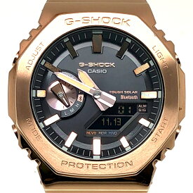 G-SHOCK ジーショック CASIO カシオ 腕時計 GM-B2100GD-5A フルメタル ローズゴールド タフソーラー モバイルリンク ダブルLEDライト Bluetooth カシオーク アナデジ 三国ケ丘店 IT4EXT8BGGU0 【中古】
