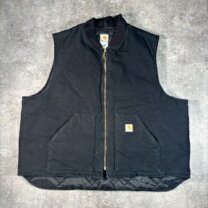 楽天市場】carhartt ダック ベスト ブラックの通販