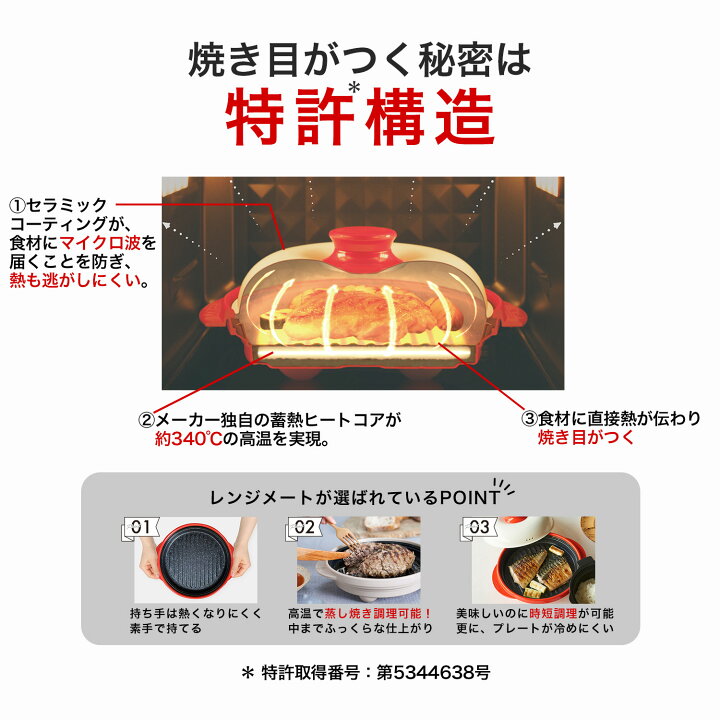 楽天市場】【公式】レンジメート プロ RANGEMATE PRO レシピ付き 電子 