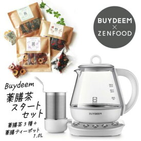 【300円クーポン】BUYDEEM バイディーム 薬膳茶スターターセット 電気ケトル新居祝いプレゼント ポイント10倍