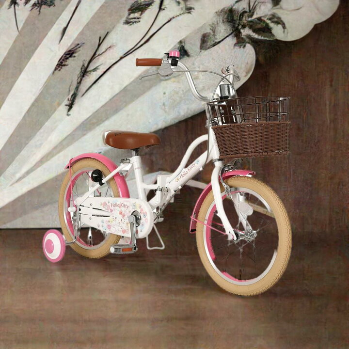 楽天市場】ハローキティ 自転車 折りたたみ子供用自転車 16インチ  