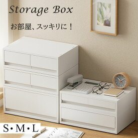 収納ケース 卓上 小物 引き出し 収納ボックス 小物入れ 小物ケース 小物収納 プラスチック スタッキング 完成品 大容量 収納棚 棚 おしゃれ かわいい シンプル 押入れ リビング収納 子供部屋 一人暮らし 整理用品 幅37 奥行26cm 薬ケース 雑物収納 クローゼット 隠す収納