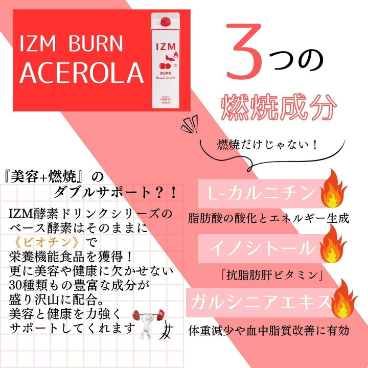 楽天市場】酵素ドリンク IZM イズム アセロラテイスト アセロラ味 