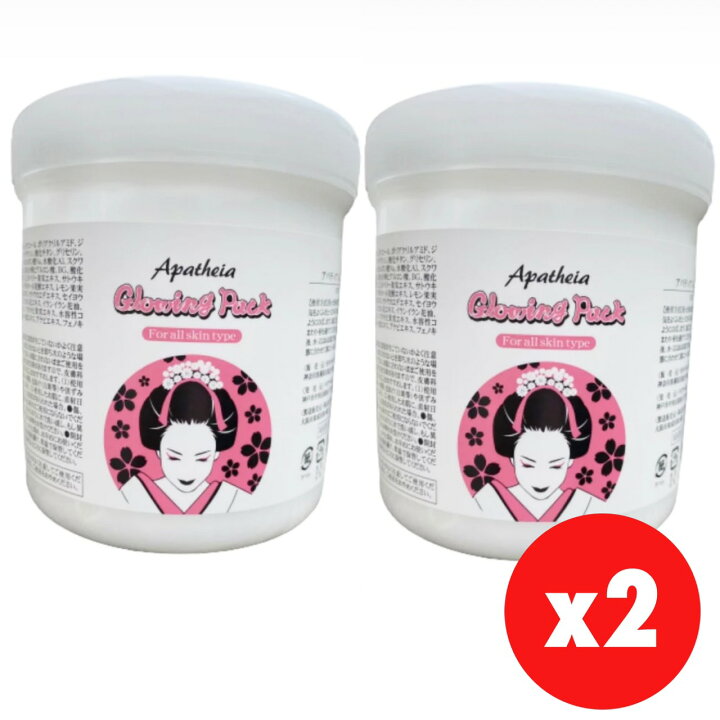 楽天市場】[2個セット] Apatheia Glowing Pack 500g たった60秒のお 