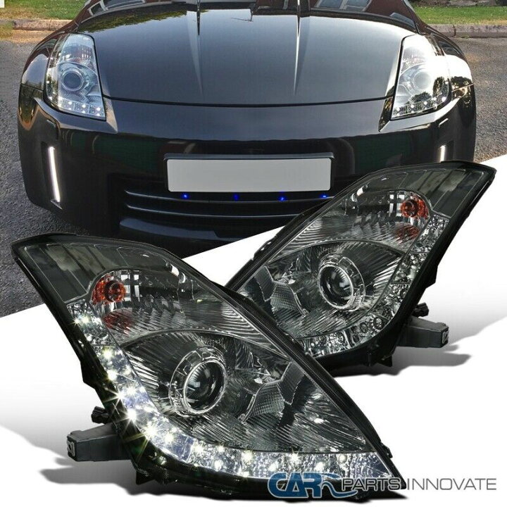 楽天市場 スーパーsale 10 Off Z33 フェアレディz Z33 350z Led ヘッドライト ヘッドランプ 日産 Vq35de Spec D製 タイプa ブラッククローム 510supply 楽天市場店
