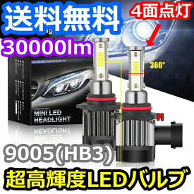 ヘッドライトバルブ ハイビーム SAI AZK10 トヨタ 4面 LED 9005(HB3) 6000K 30000lm SPEVERT製