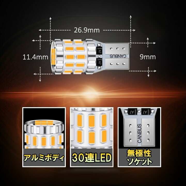 楽天市場】LED サイド ウィンカーバルブ センチュリー GZG50 トヨタ 