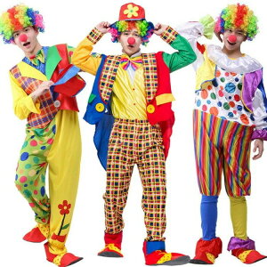コスプレ衣装 ピエロ服 ピエロスーツ ジャグリングクリスマス コスプレ 道化師 サーカス 大人用 衣装 コスチューム コスプレ衣装