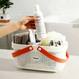 トイレ スパ 温泉 銭湯 籠 ハンドル 手提げ 携帯 ポータブル 仕分け 整頓 日用雑貨 浴室 バス 多機能 大容量 ミニ 持ち手 防水