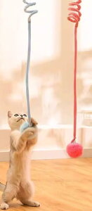 カラフル かわいい プチプラ 鈴 ペット用品 ペット ネコグッズ 子猫 吊り下げ ふわふわ 安全 ファーボール 柔らかい 一人遊び ピ