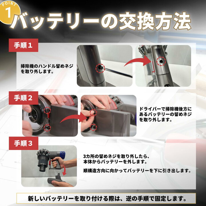 楽天市場】【楽天1位獲得！】ダイソン バッテリー V7 SV11 対応 Fluffy 