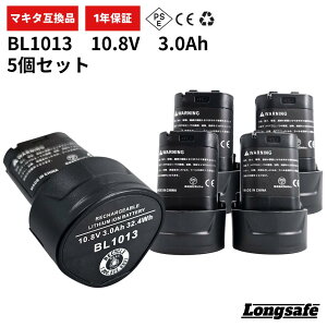 }L^ BL1013 obe[ ݊ 10.8V 3.0Ah PSEF BL1014 194550-6 194551-4 195332-9 DC18WB DC18WA DF030D DF330D TD090D Ή(BL1013)