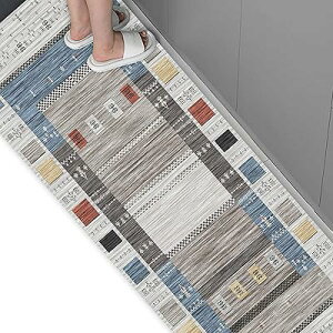 キッチンマット 台所 玄関 足ふきマット 床保護 滑り止め 超吸水 丸洗い可能 防臭 防ダニ チェア 段階 ペットマット (タイプA, 44*120cm)