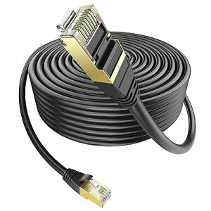 LANケーブル 60m 屋外用 ランケーブル PoE対応 CAT6準拠 コネクタ付き UTP カテゴリ6 業務用(ブラック)
