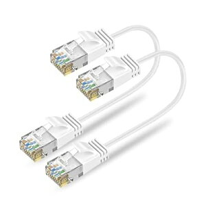 Cat6A LANP[u ZP[u S0.15m 5{Zbg RJ45RlN^ 10Gbps T[o[ Ɨl LP[u zCg Ɩłƒł
