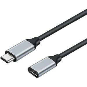 USB C 延??USB Type C 延長ケーブル タイプc延長コード Type-C(オス)PD対応 65W/5A ケーブル type-c データ転送 タイプc オス-オス 10Gbps 超高速 データ転送 hd 4K/60Hz 映像出力 (1M)