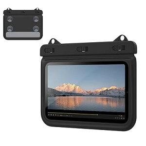 �^�u���b�g�h���P�[�X �����C�P�[�X IP68�h�����x�� �z�Վ� �����h���J�o�[ ���� �����C iPadMini6/5/Fire7&KindlePaperwhite2021/2018/FireHD8/8Plus�Ȃ�8.5�C���`�ȉ��ɑΉ� Black