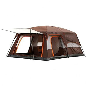 テント キャンピングテント ドームテント 4〜6人用 2ルーム 二重層 設営簡単 uvカット加工 キャンプ アウトドア 前室付き メッシュ窓付き 通気性に優れ 防風 防雨 耐水圧3000mm 日よけ おしゃれ