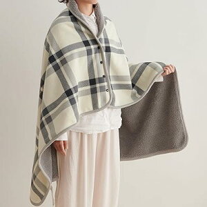 ひざ掛け 4way ブランケット 大判 着る毛布 ボタン付き あったか フランネル 吸湿発熱 防寒対策 静電気防止 洗える ハーフケット 肩掛け 膝掛け 腰巻きスカート 軽量 アウトドア オールシーズ