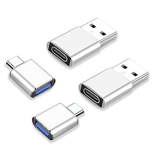 USB Type-CIX to USBX A_v^ 4Zbg + USB CX to USBIX ϊ OTGΉ i-Phone/PC/PS 4/JΉ iVo[j