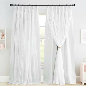 ՌJ[e dwՌ X^\Cg P ̖͗l  LL   _炩 q curtains for bedroom zCg q 100x200CM 2g