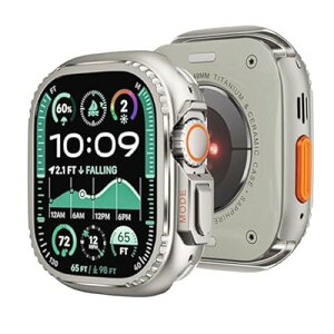 for Apple Watch Ultra 2/Ultra�P�[�X 49mm ���������f�� �A�b�v���E�H�b�`�E���g���o���p�[ �A�b�v���E�H�b�`�E���g���J�o�[+�w�ʃP�[�X��2 in 1�f�U�C�� �h�� �ϏՌ� Apple Watch�A�N�Z�T���[ apple