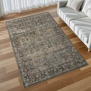 ラグ 洗える 120×160cm オールシーズン適用 ペルシャ風 ラグマット 1.5畳 ふわふわ 滑り止め ホットカーペット対応 防ダニ 防臭 軽量 防音 リビング 寝室 デスクマット ダイニングマット チェア