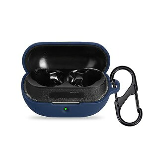 For SOUNDPEATS H3 ケース カバー シリコン 保護ケース 充電便利 全面保護 紛失防止 滑り止め 軽量 キズ防止 スリム 薄型 旅行 耐衝撃 防塵-ブルー