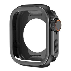 ^P[XΉApple Watch 44mmAیP[XɑΉiWatch Series 6/5/4/SE2/SEAyʑϏՌAbUltra/Ultra2ɕϐgłAbvO[hAȃAbvEHb`X`[یnEWO