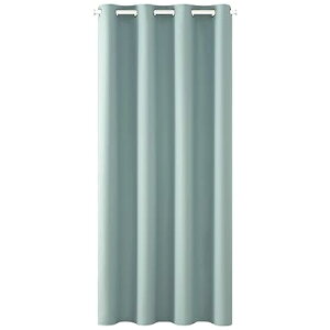 カーテン 遮光 間仕切りカーテン 断熱 幅107cm 丈213cm 1枚入り アイスブルー ハトメ型 間仕切り 目隠し 玄関 キッチン リビング