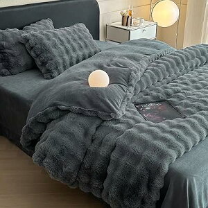 「 」布団カバーセット 3点セット シングル 冬用 ミルクファー調 ふわとろ あったか フランネル フリル マイクロファイバー 厚手 もこもこ ボックスシーツ 掛け布団カバー 封筒式枕カバー