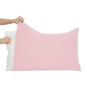 枕カバー 43*63cm 3D伸縮 大きめ 300本高密度生地 コットン ピローケース まくらカバー 枕カバー 簡単 封筒式 通気 抗菌防臭 ダニ防止 無地 柔らかい 洗える 選べる13色 オールシーズン 1枚セット