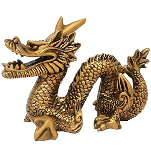 (イスイ) 風水 置物 辰年 生肖 ドラゴン 幸運 オブジェ 龍 鎮宅辟邪 縁起物 樹脂 W5518