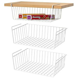 吊り下げ棚 差し込み式 3個セット 棚下収納 吊り下げラック 戸棚下 多機能ラック キッチン ハンギング バスケット 食器棚 オフィス デスク 収納 バスケット クローゼット キッチン収納 小物