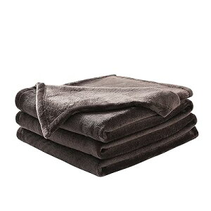 あったか毛布 軽量 もうふ ブランケット 冷房対策 春夏用 オールシーズン 洗える 暖かい ふんわり なめらか 吸湿発熱 マイクロファイバー 柔らかい 静電気防止 ダブル ブラウン