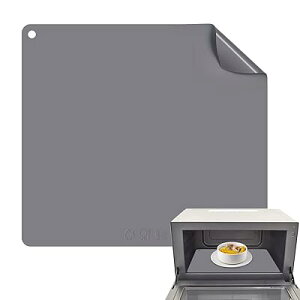 電子レンジマット シリコンマット レンジ 庫内汚れ防止シート 下敷き 耐熱 230℃ 耐冷 滑り止め 傷防止 洗える 掃除簡単 ランチョンマット 28.5×31cm